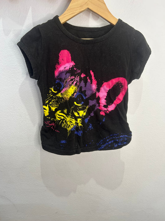Colourful tiger fitted tee 4y