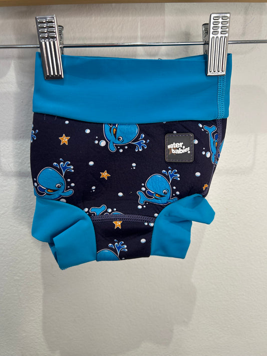 Happy Nappy swim diaper 3-6m whales