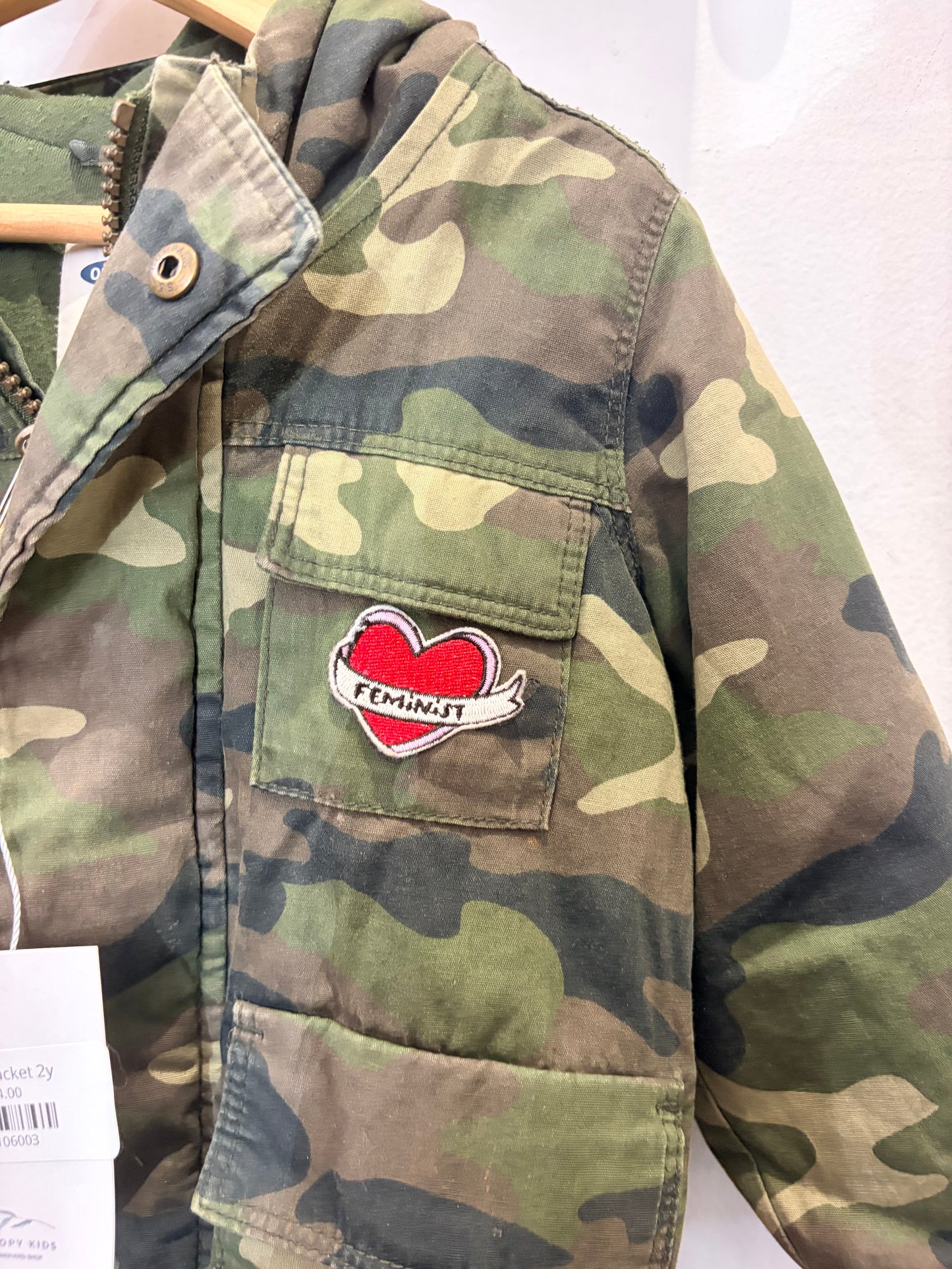 Camo jacket 2y