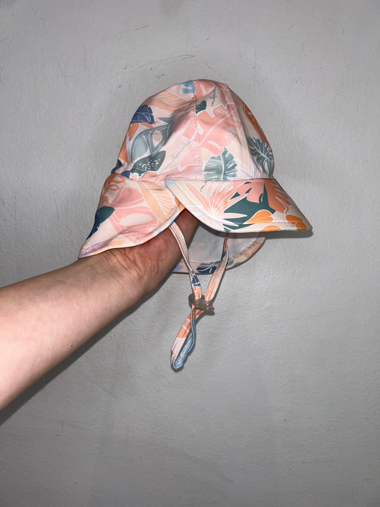 Coral leave swimfriendly hat 0-6m