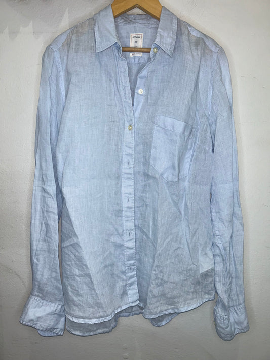Blue linen shirt - adult S