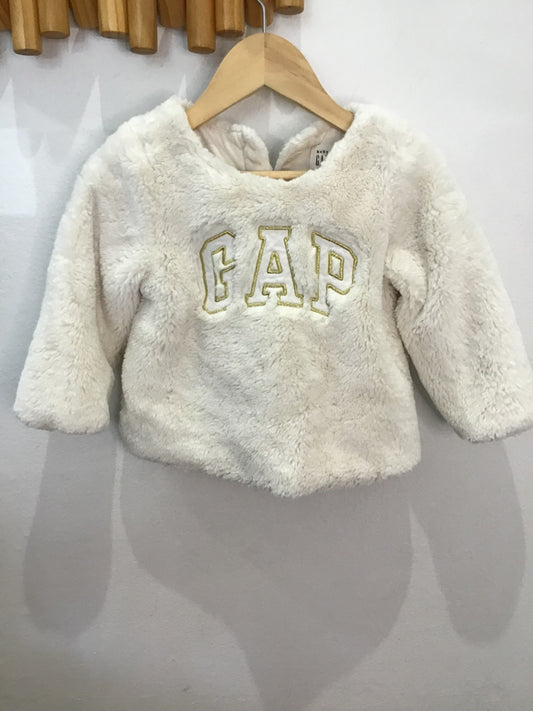 Furry Gap pullover 18-24m