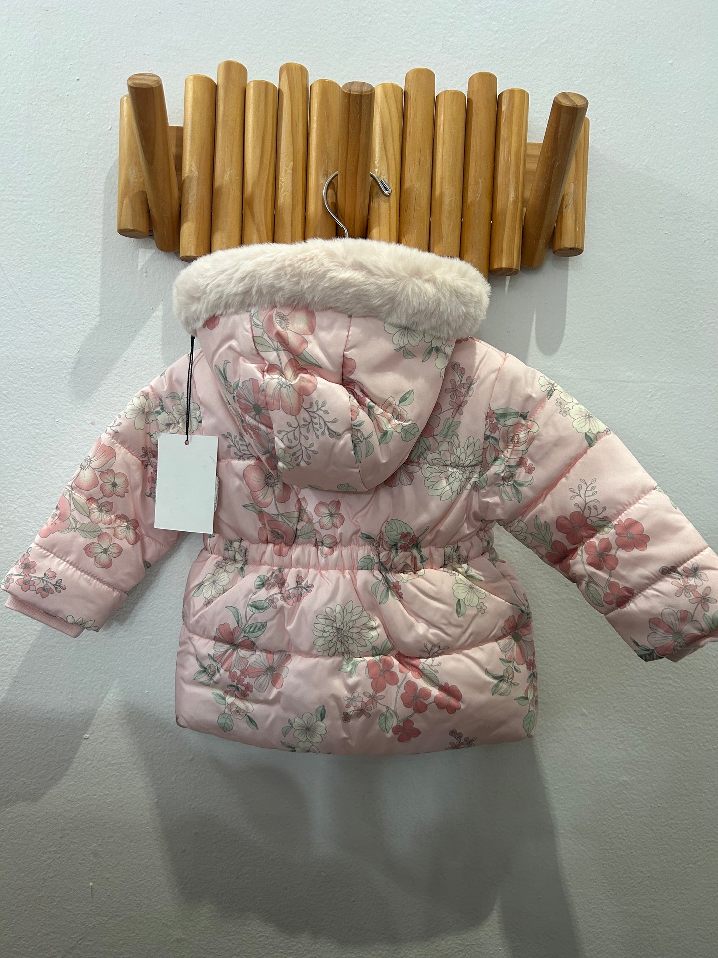 Floral midweight jacket 6-9m NEW