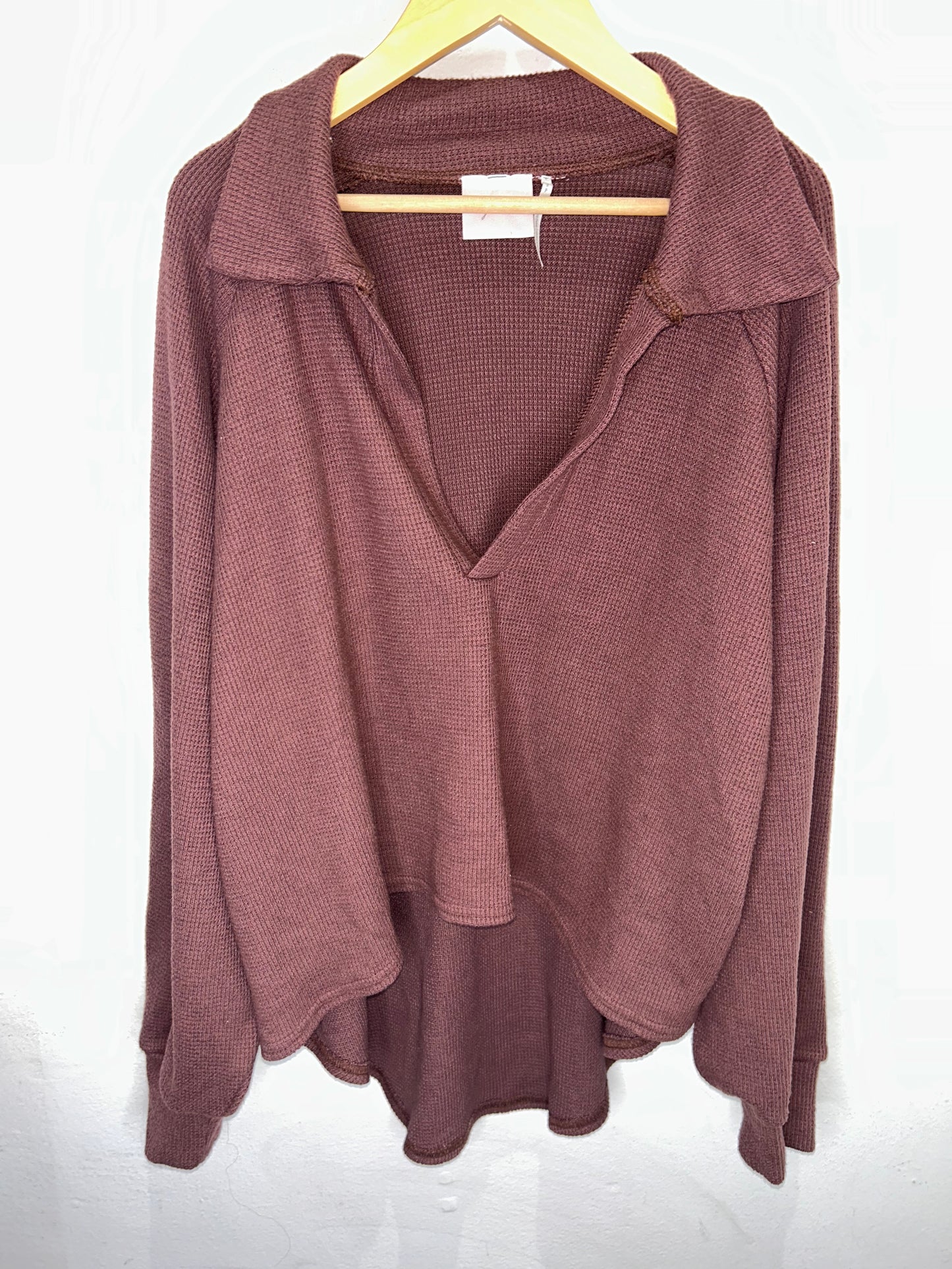 Mauve loose crop pullover - adult S