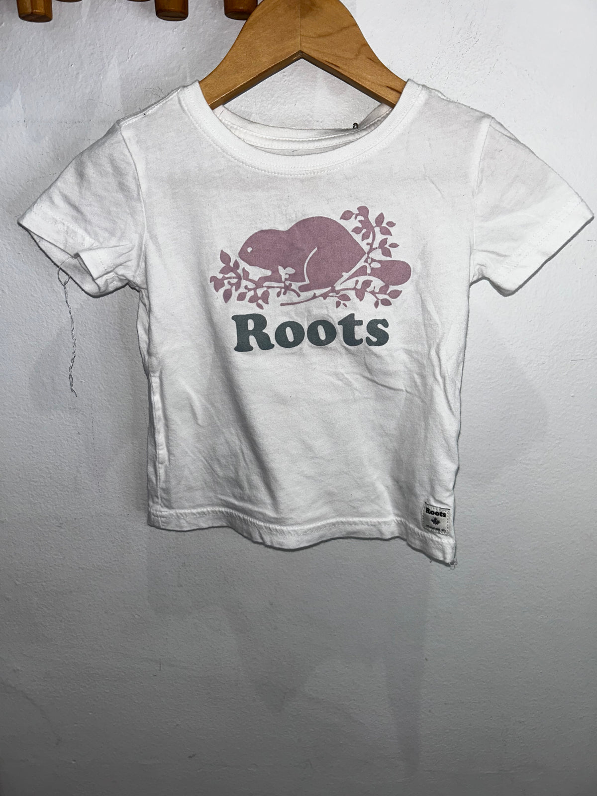 Roots logo tee 2y
