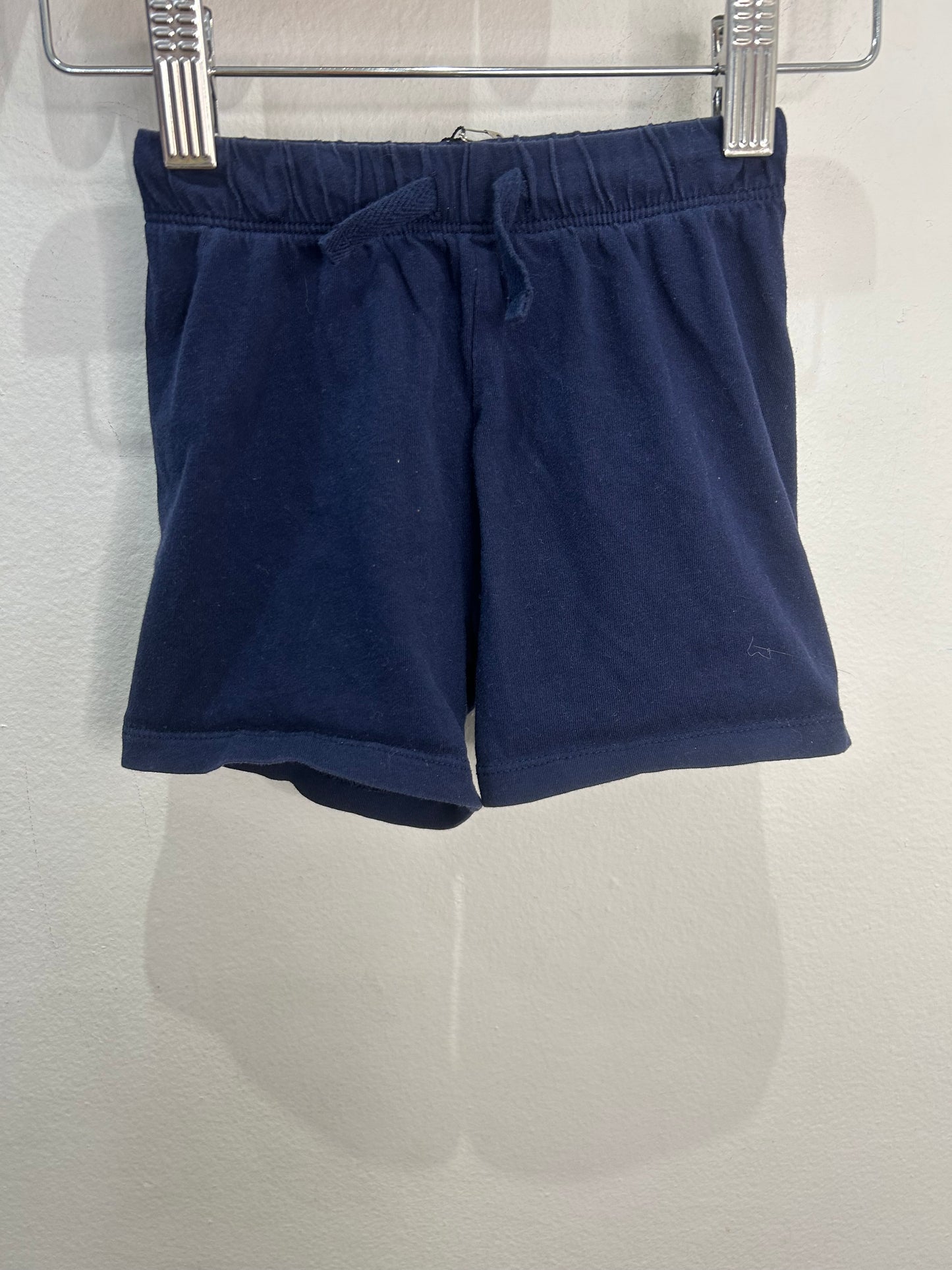 Navy cotton shorts 12-18m