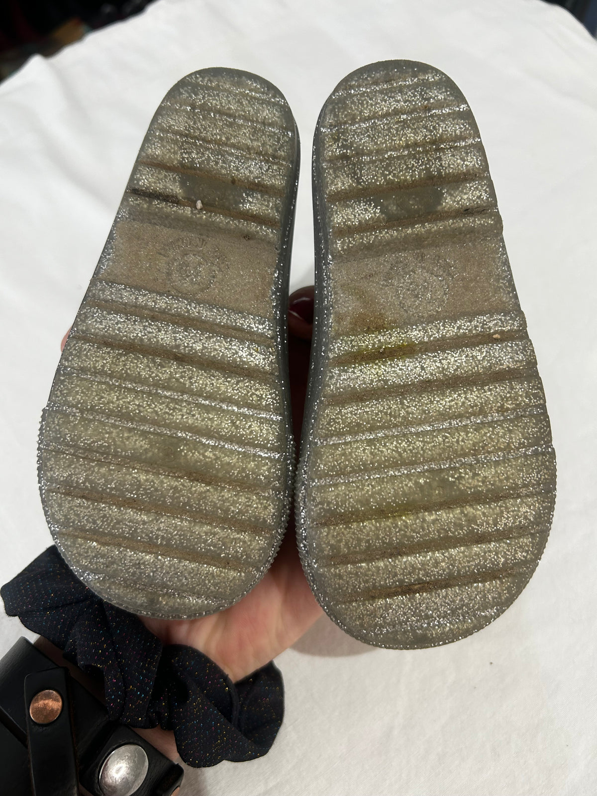 C7-8 silver rain boots
