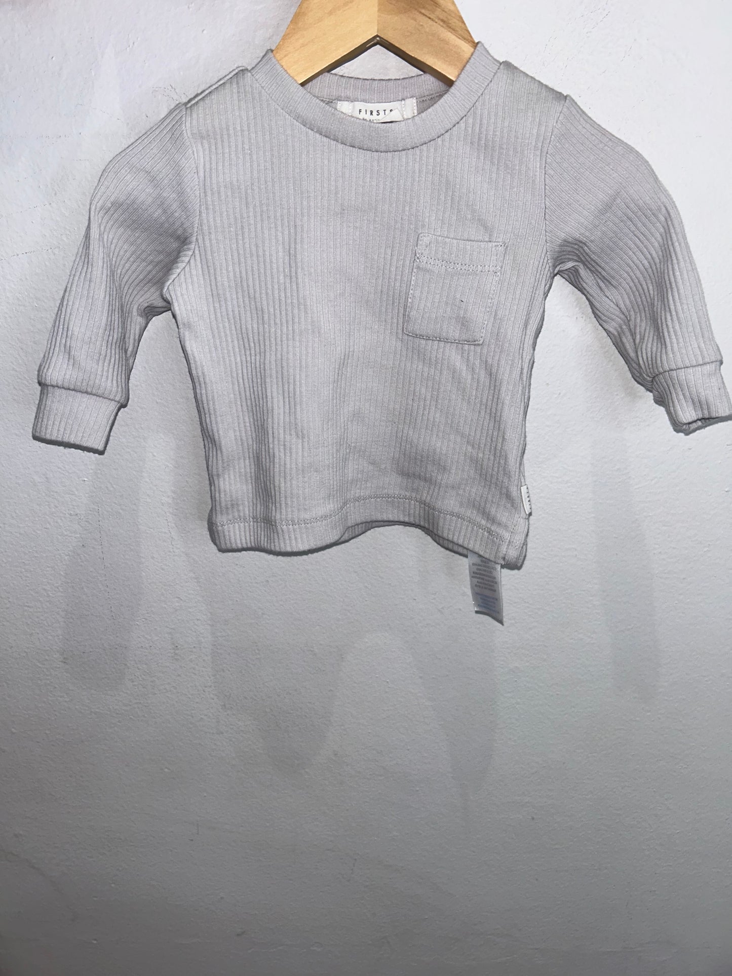 Light grey ribbed set 3m
