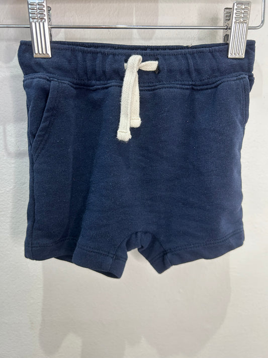 Navy jogger short shorts 12-18m