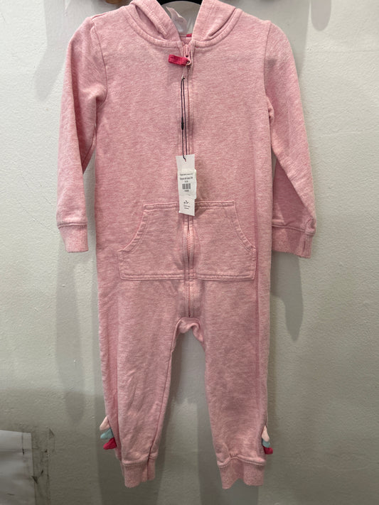 Romper pink zipup 24m