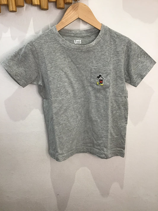 Tee grey Mickey pocket 3-4y