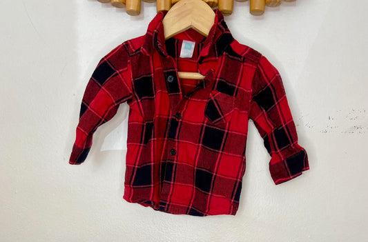 Red flannel shirt 6m