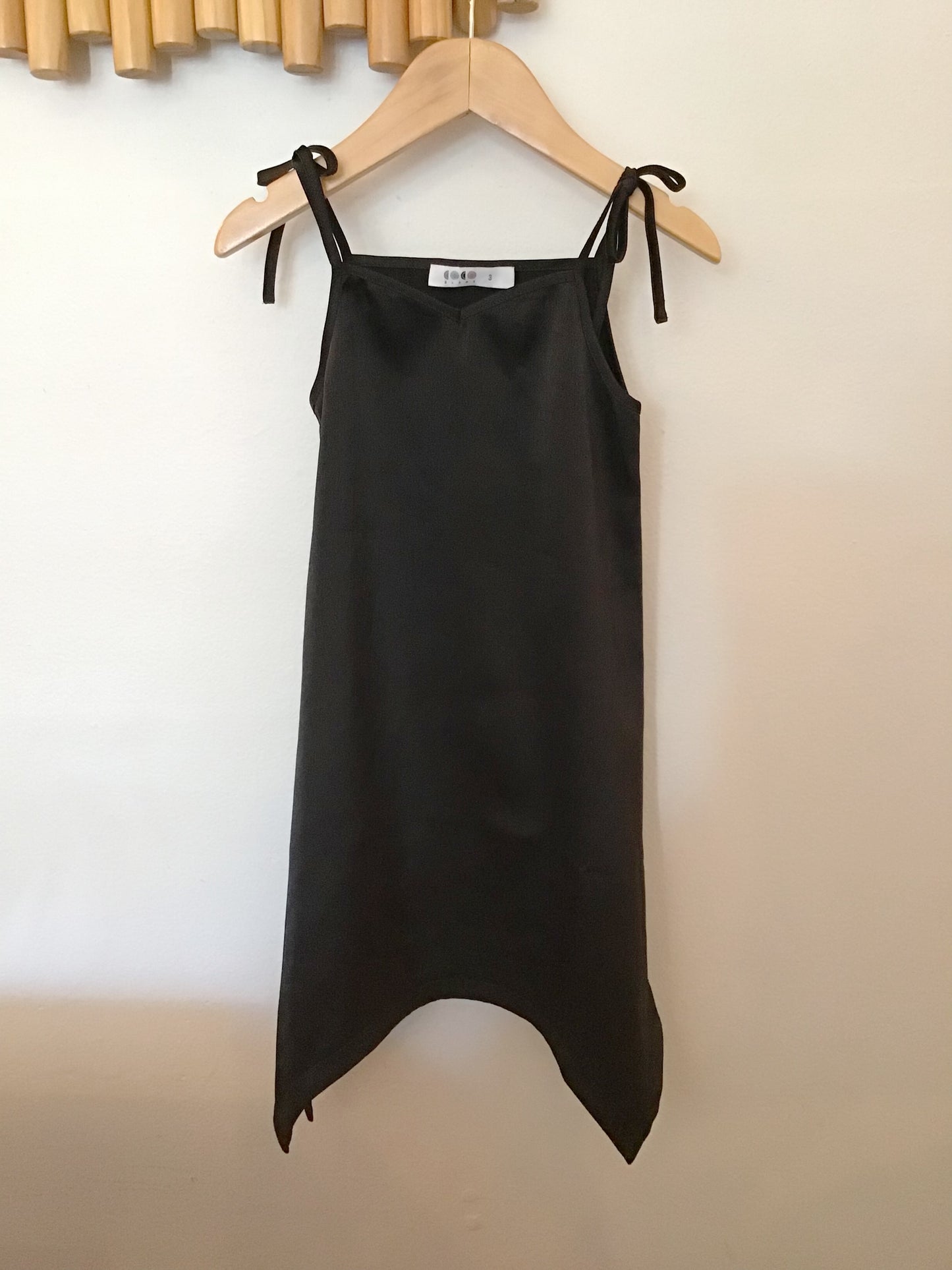 Coco Blanc black slip dress 3y