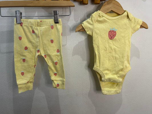 Strawberries yellow set 3m