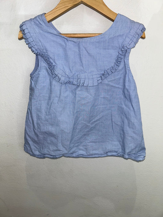 Jacadi blue tanktop 6y