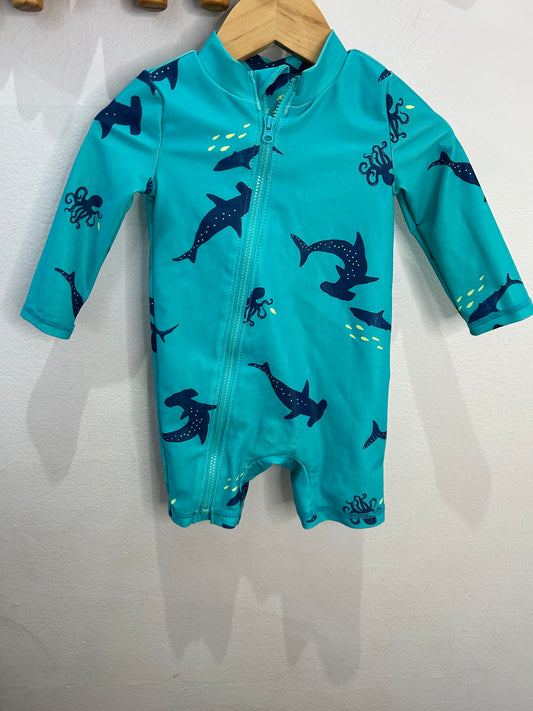 Fish swimsuit 3-6m