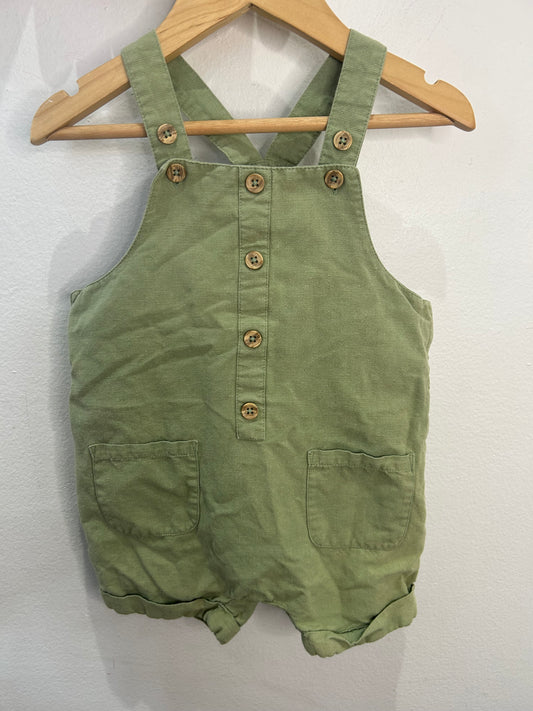 Pistachio shorty romper 18-24m