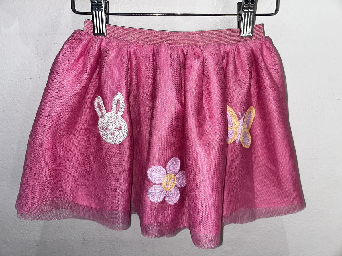 Pink embroidered tutu 3y NEW