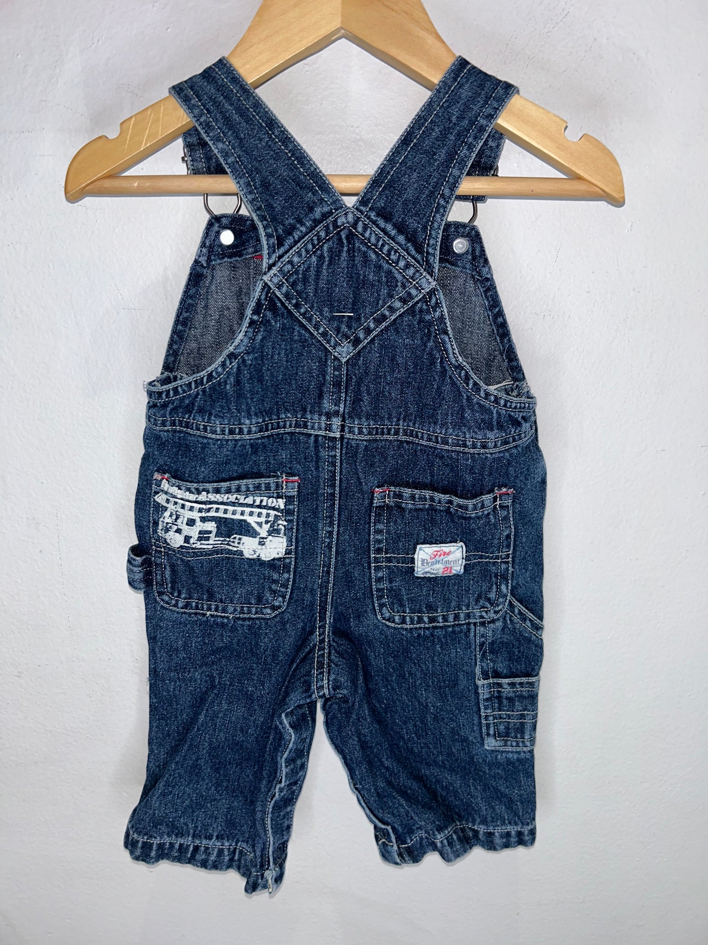 Firetruck Overalls 6-9m
