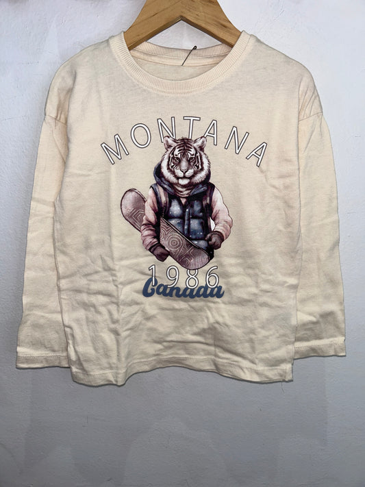 Tiger graphic long sleeve 4-5y