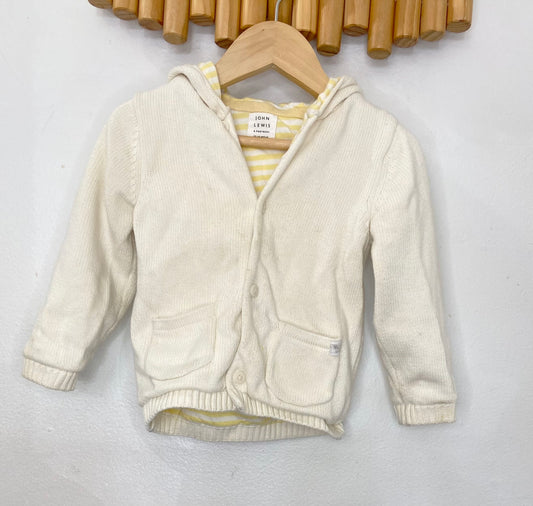 John Lewis cream and yellow sweater 12-18m