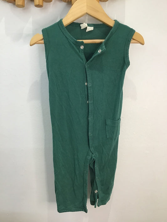 Romper Kyte green tanktop 12-18m