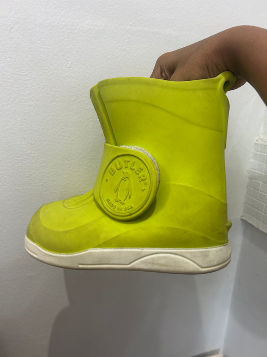 C10-12 Butler green rainboots (adjustable size)