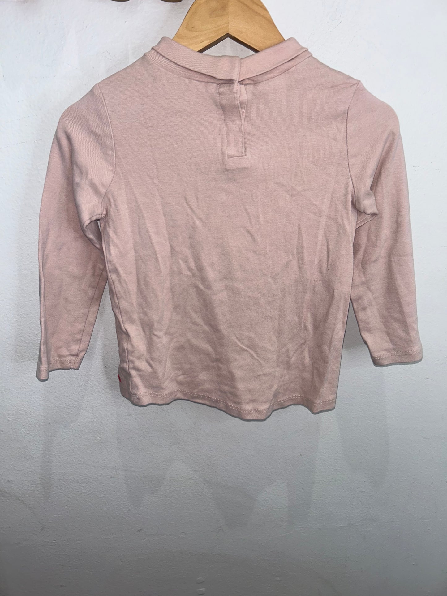 Light pink mock neck 4-5y