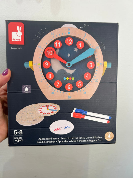 Janod learn to tell time toy