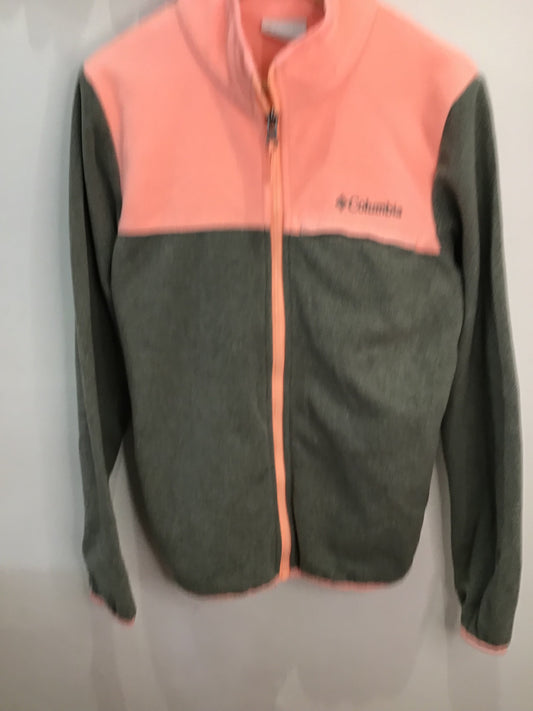 Neon and grey Columbia fleece 10-12y
