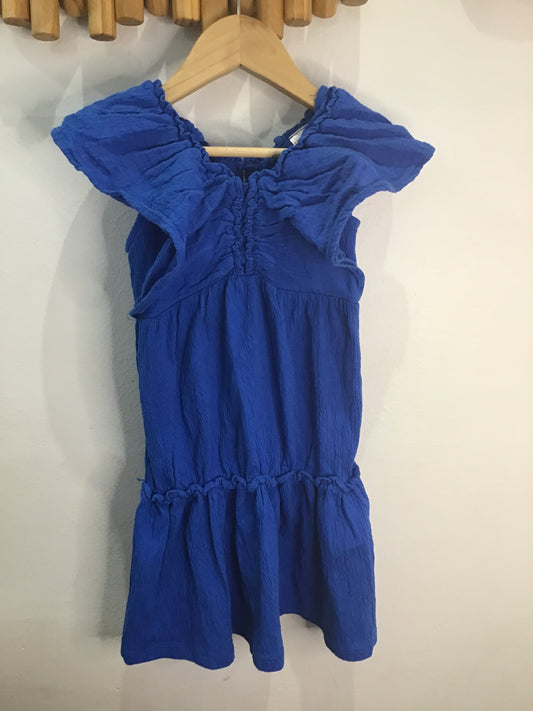 Dress royal blue texture 6y