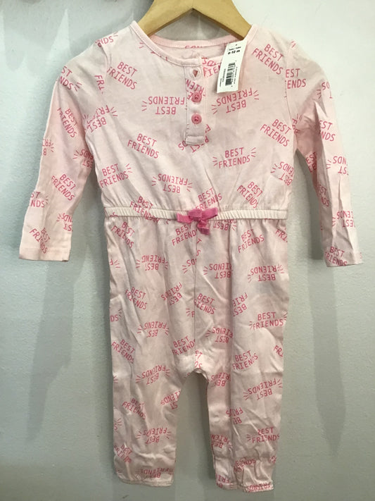 Lounge romper best friends 6-12m NEW