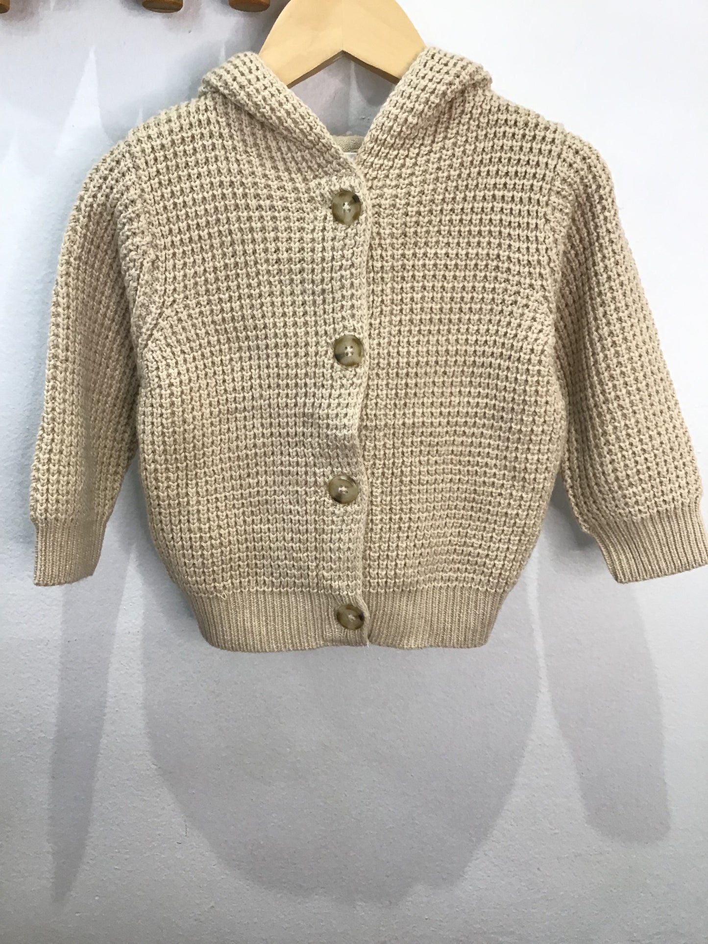 Cardigan knit beige 12m