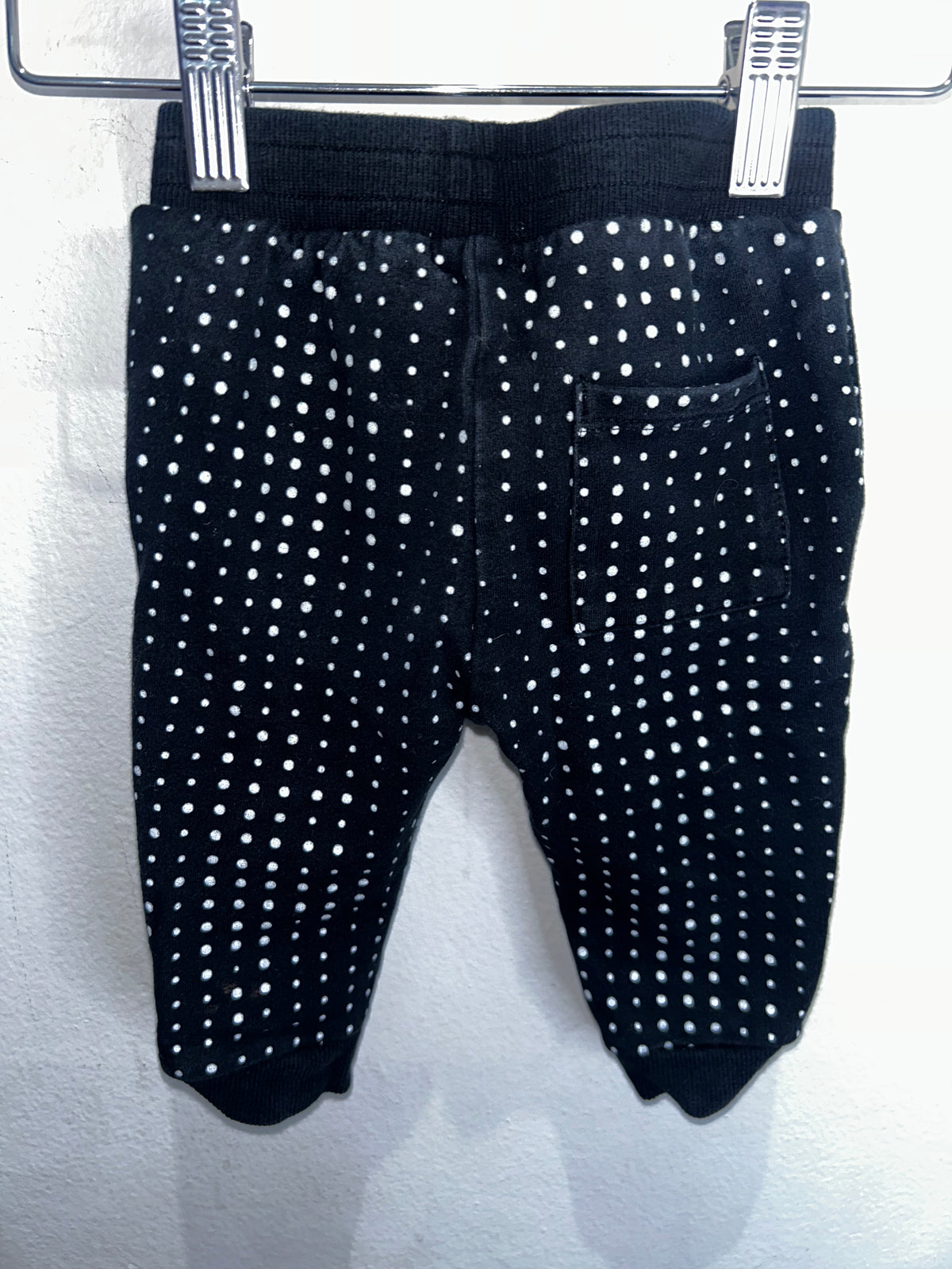 Miles black print joggers 6m