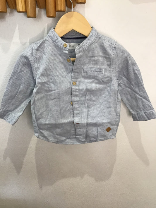 Shirt round collar texture 3-6m