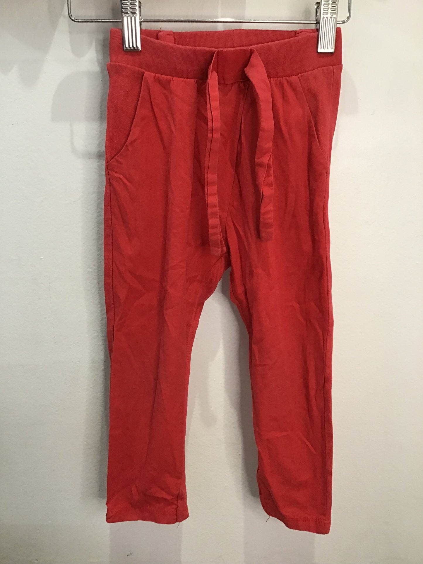 Red lightweight pants 2-3y