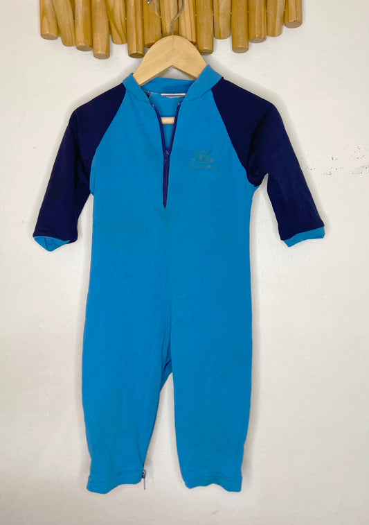 NoZone blue swimsuit 12-18m