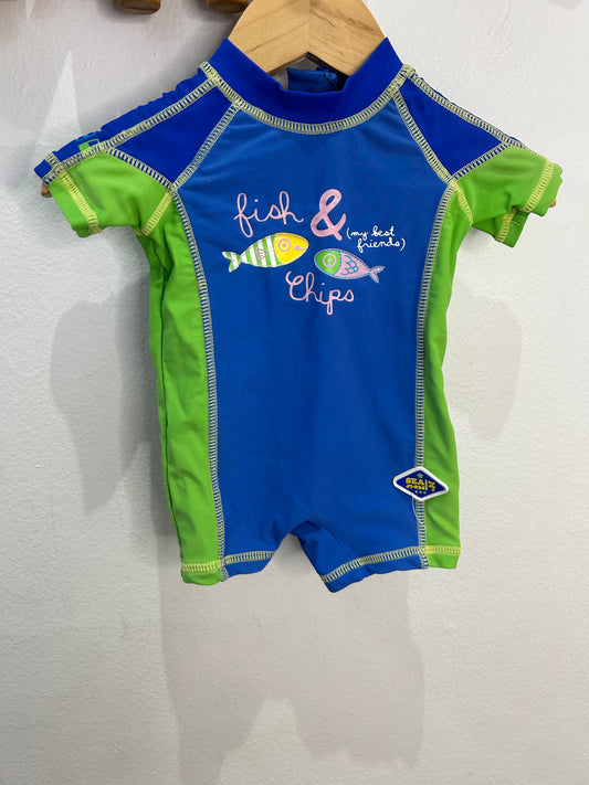 Fish and chips swimsuit - newborn