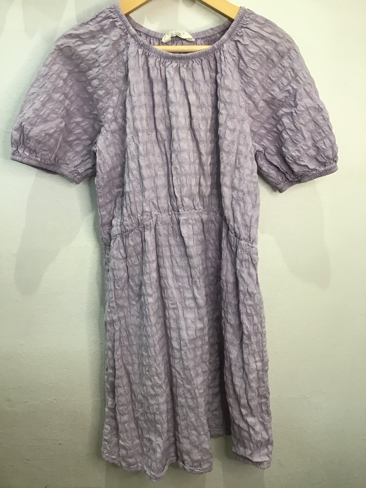 Dress lavender texture 8-9y