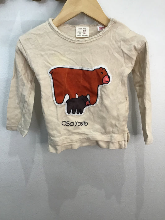 Longsleeve Oso y Osito 3-6m