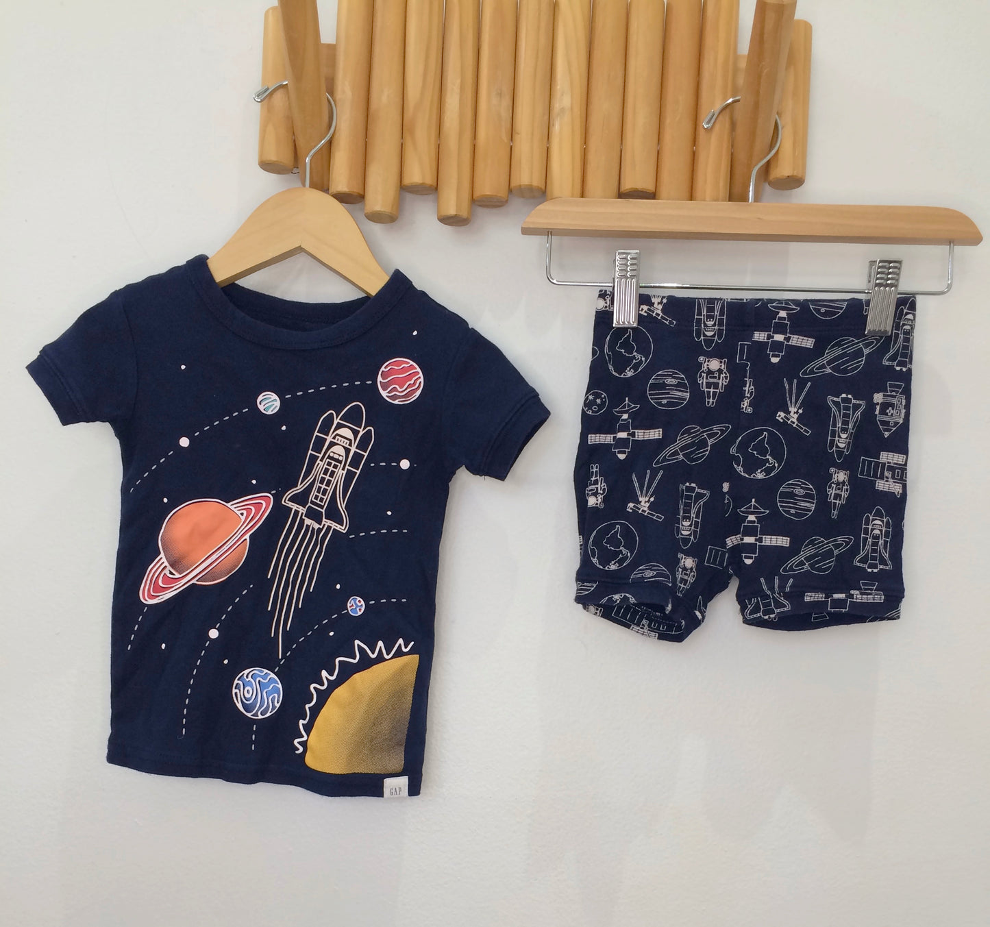 Space mission shorty pyjamas 18-24m