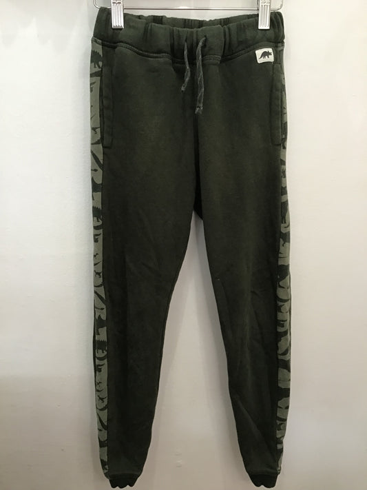 Olive green side stripe joggers 8-10y