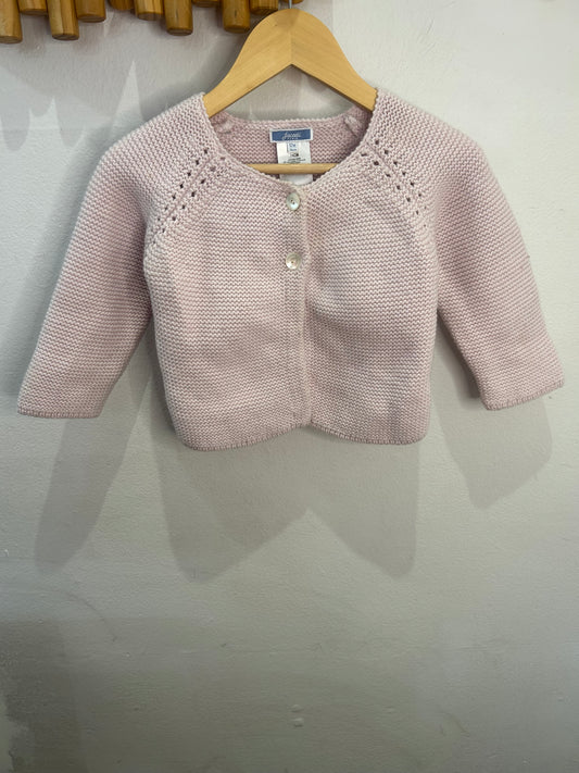 Jacadi pink cardigan 12m