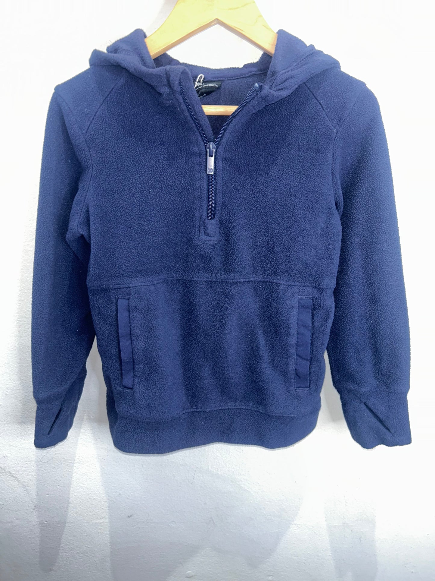 Navy fleece quarter zip 4-5y