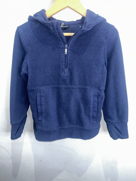 Navy fleece quarter zip 4-5y