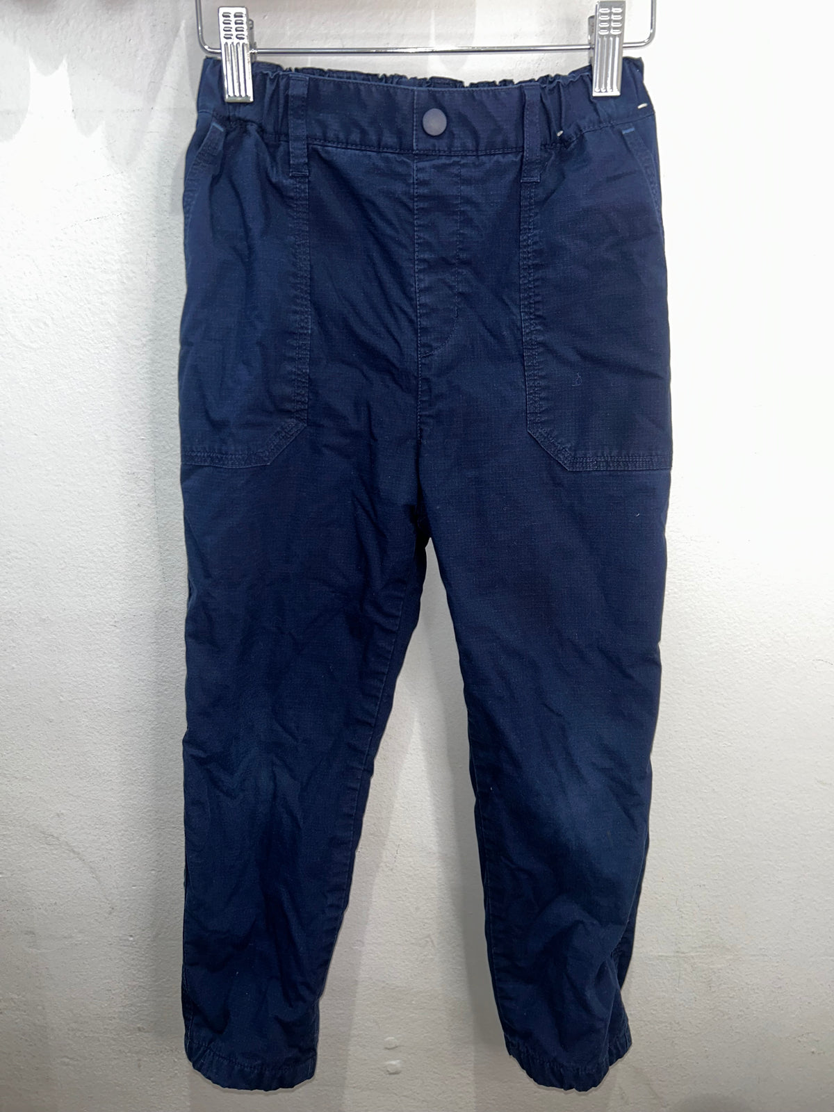 Navy fleece lined pants 5-6y