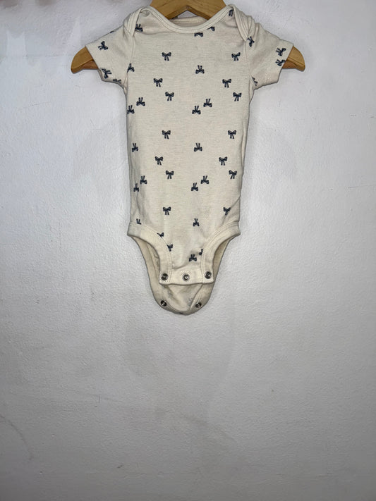 Blue bows onesie 0-3m