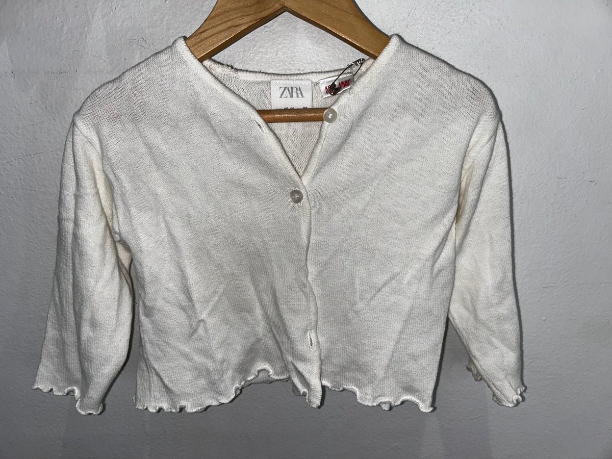 White caridgan 12-18m