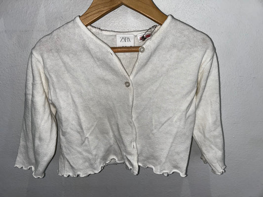 White caridgan 12-18m