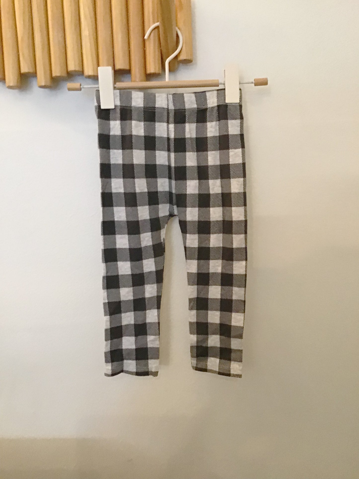 Checkered grey leggings 24m